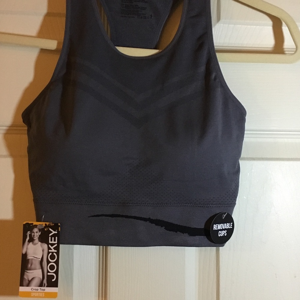 NWT Jockey Crop Top Sporties Bra